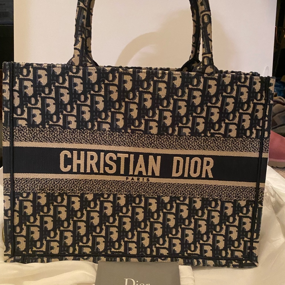 Dior Book Tote M with tags, box and bag
